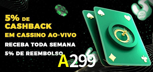 Promoções do cassino ao Vivo A299
